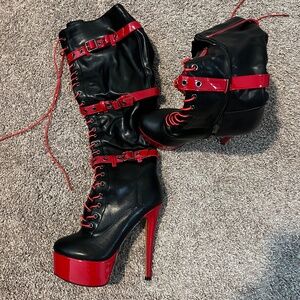 Richealnana Stiletto Platform Shoes Size 9